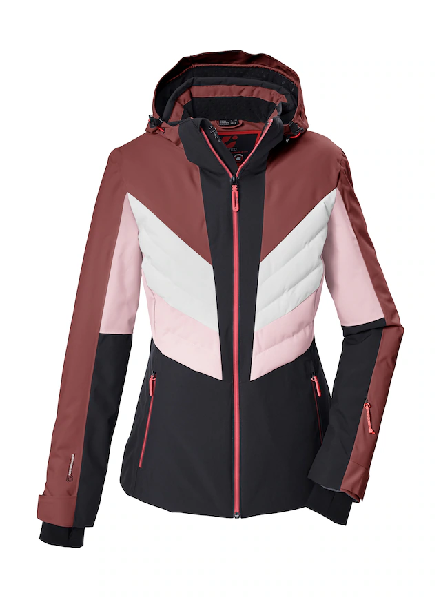 Killtec Skijacke »KSW 107 WMN SKI JCKT« Wasserdichte, atmungsaktive Skijacke mit abnehmbarer Kapuze