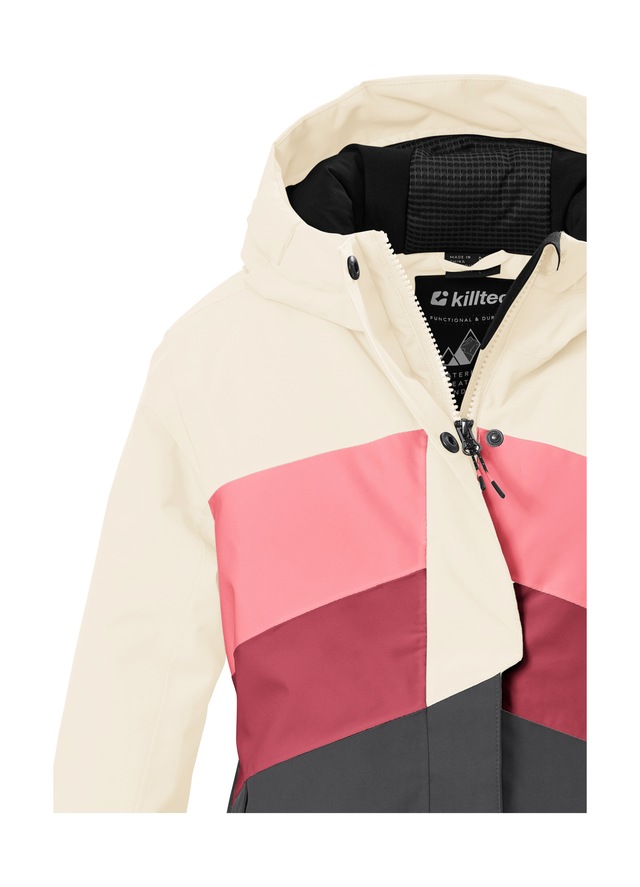 Killtec Skijacke »KSW 196 GRLS SKI JCKT« Wind- und wasserdichte Skijacke mit verstellbaren Details