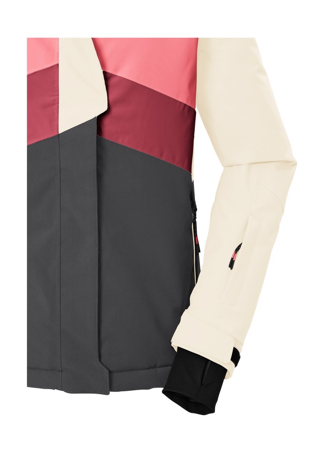 Killtec Skijacke »KSW 196 GRLS SKI JCKT« Wind- und wasserdichte Skijacke mit verstellbaren Details