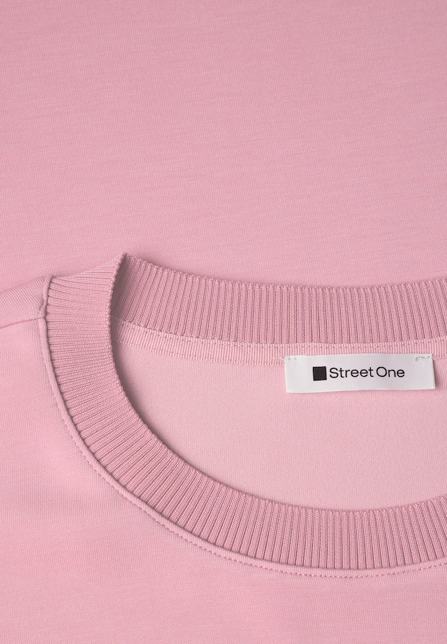 STREET ONE T-Shirt mit Tunnelzug am Saum, im Silk-Look