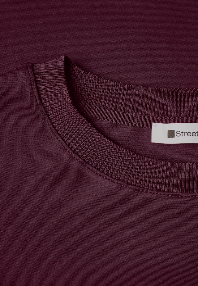 STREET ONE T-Shirt mit Tunnelzug am Saum, im Silk-Look