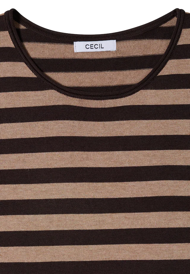 Cecil Rundhalspullover im soften Baumwoll-Mix