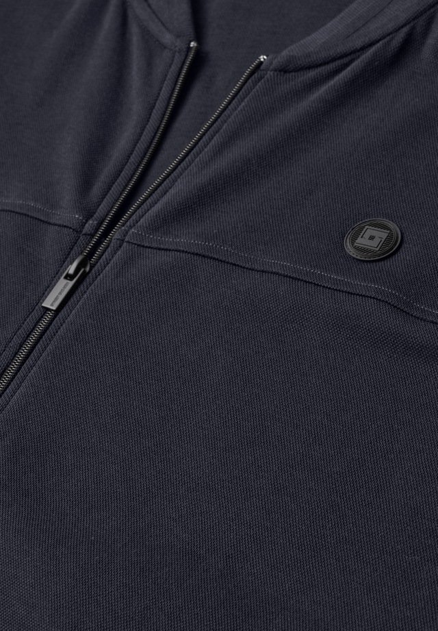 STREET ONE MEN Sweatjacke mit Piqué-Struktur