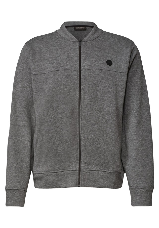 STREET ONE MEN Sweatjacke mit Piqué-Struktur