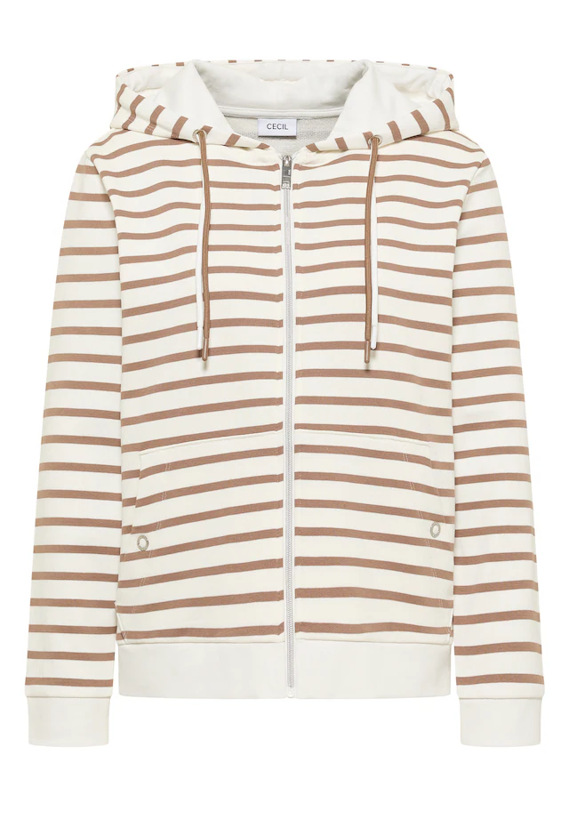 Cecil Kurzjacke mit Kapuze aus reiner Baumwolle