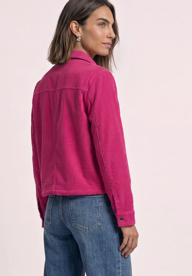 STREET ONE Cordjacke ohne Kapuze mit Tunnelzugsaum