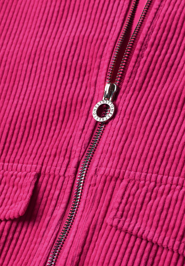 STREET ONE Cordjacke ohne Kapuze mit Tunnelzugsaum