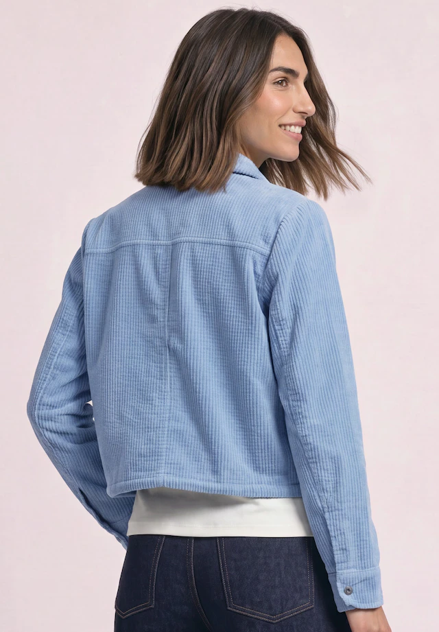 STREET ONE Cordjacke ohne Kapuze mit Tunnelzugsaum