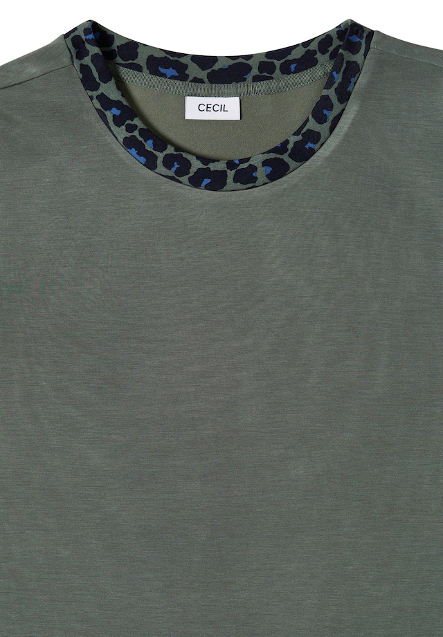 Cecil T-Shirt aus elastischem Materialmix
