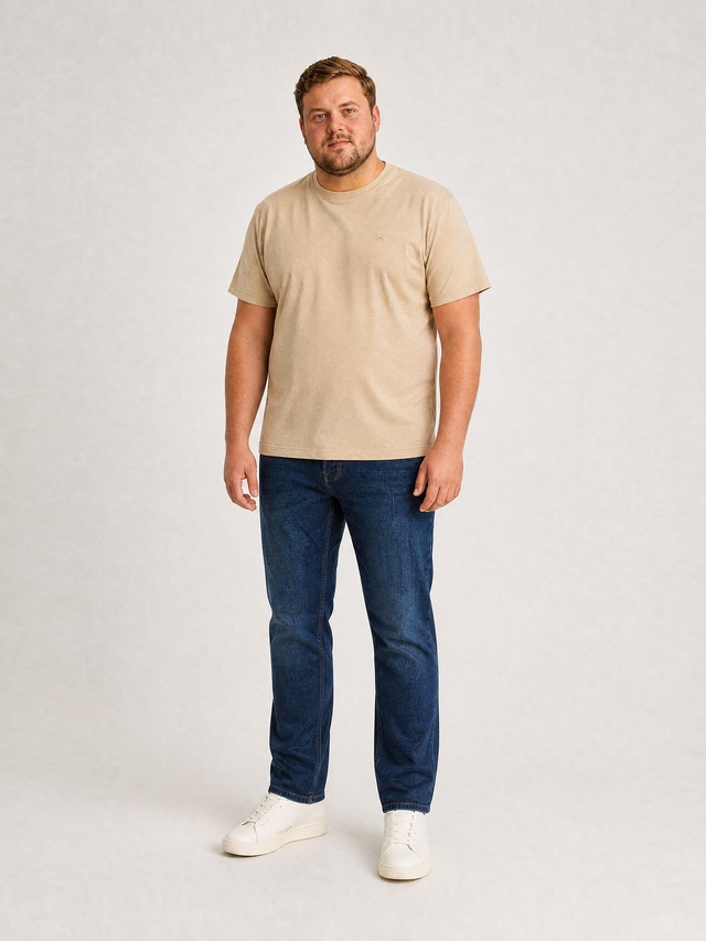 LERROS Rundhalsshirt »Sommerliches T-Shirt mit O-Neck in großen Größen«
