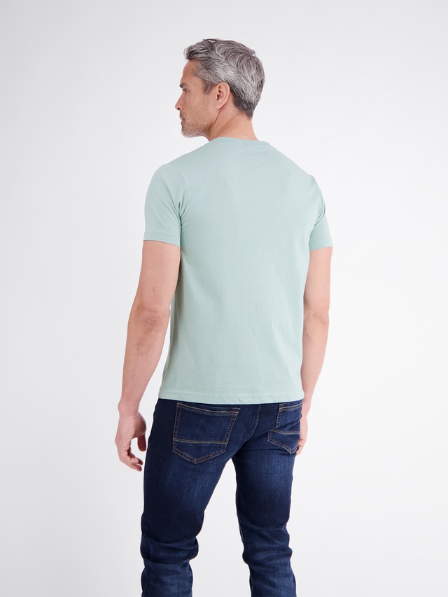 LERROS T-Shirt »T-Shirt aus Baumwolle mit lässigem Frontprint und O-Neck«