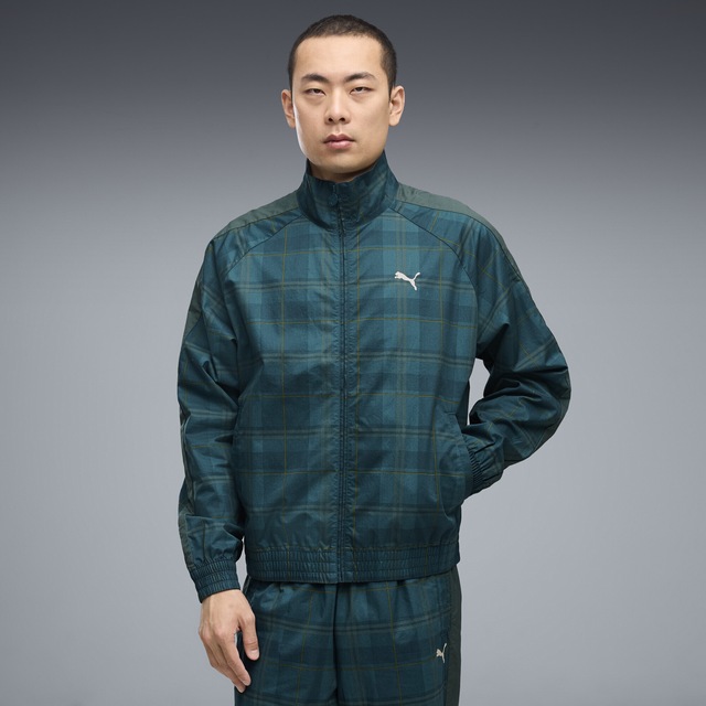 PUMA Trainingsjacke »T7 Relaxed Tartan Trainingsjacke Herren«