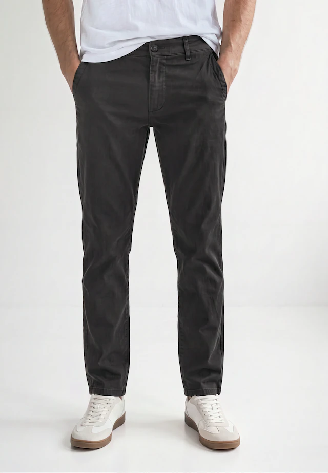 STREET ONE MEN Chinohose mit Elastikbund