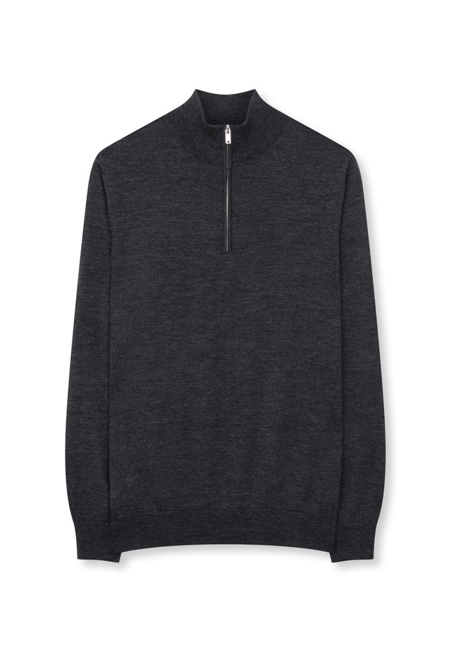 seidensticker Stehkragenpullover »Schwarze Rose« Quarter Zip Uni