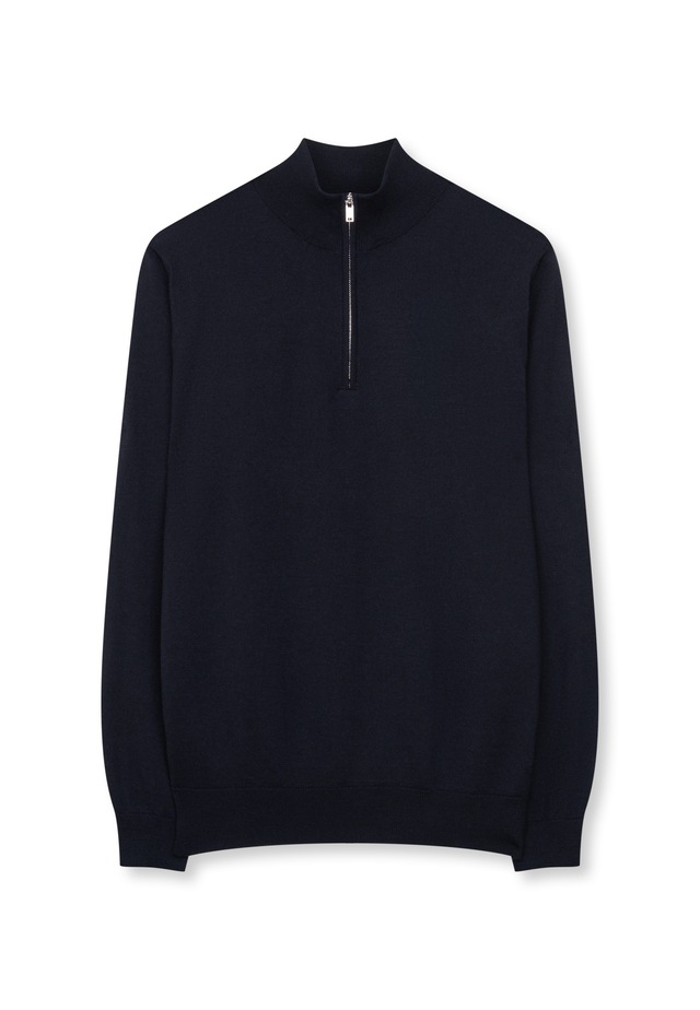 seidensticker Stehkragenpullover »Schwarze Rose« Quarter Zip Uni
