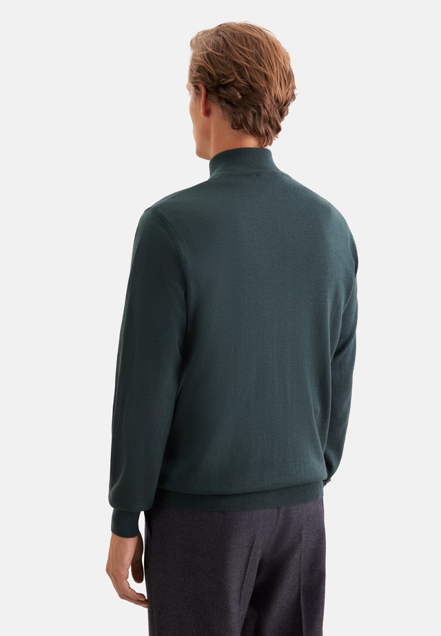 seidensticker Stehkragenpullover »Schwarze Rose« Quarter Zip Uni