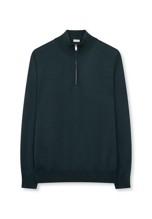 seidensticker Stehkragenpullover »Schwarze Rose« Quarter Zip Uni