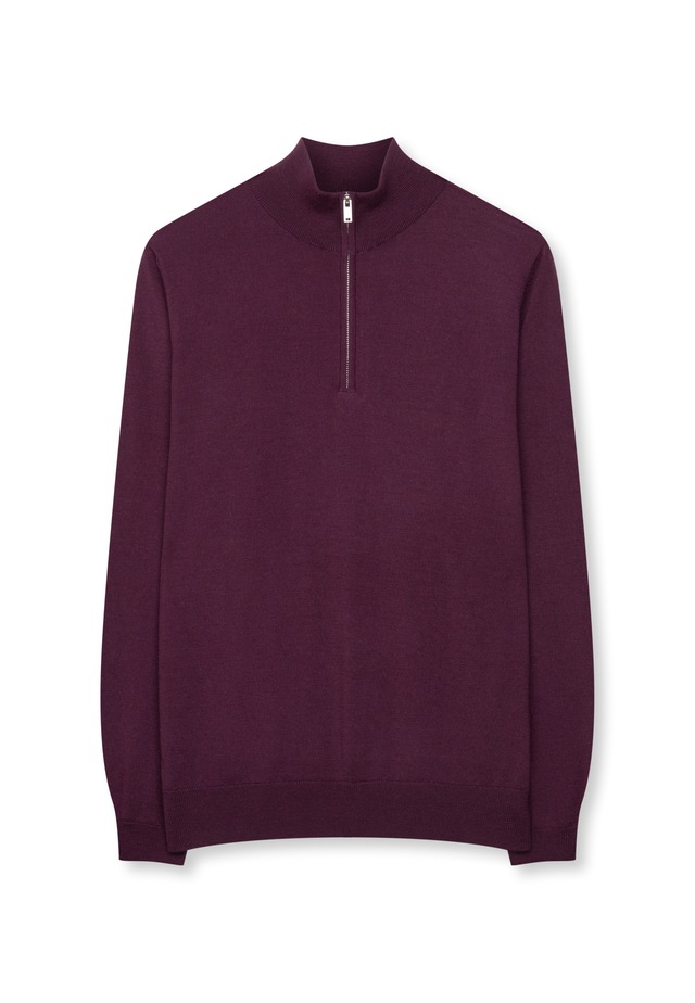 seidensticker Stehkragenpullover »Schwarze Rose« Quarter Zip Uni