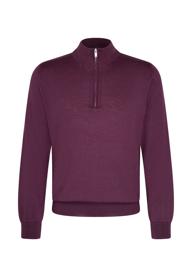 seidensticker Stehkragenpullover »Schwarze Rose« Quarter Zip Uni