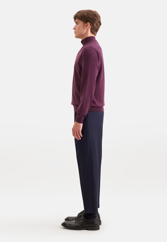 seidensticker Stehkragenpullover »Schwarze Rose« Quarter Zip Uni