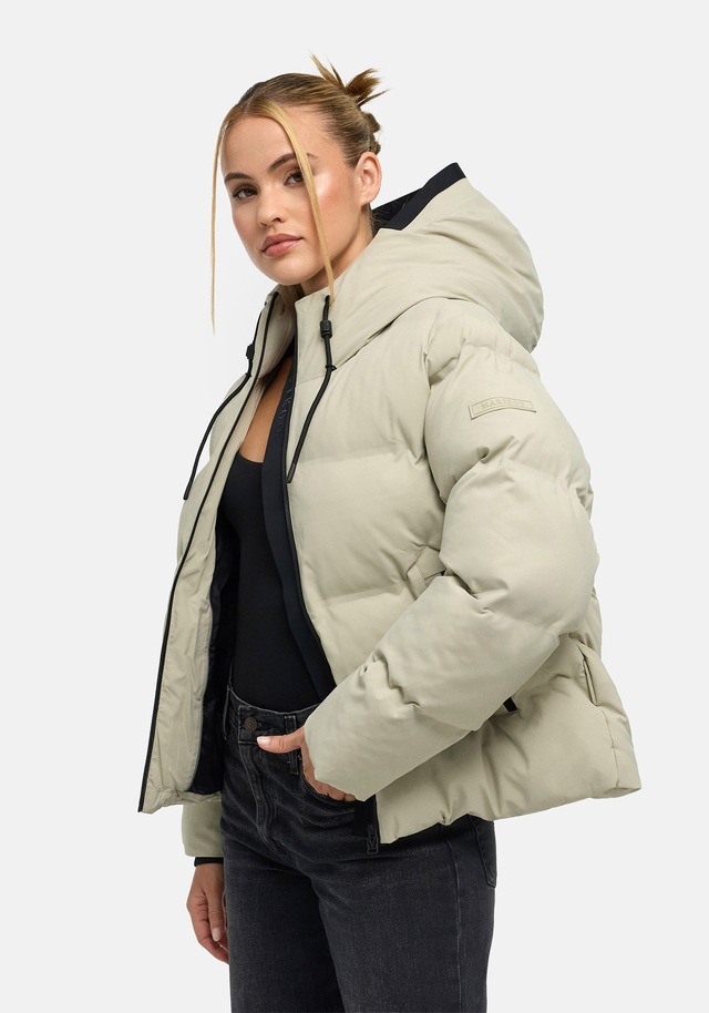 Marikoo Winterjacke »Paddie« mit Kapuze Winterjacke mit Kapuze und voluminöser Steppung