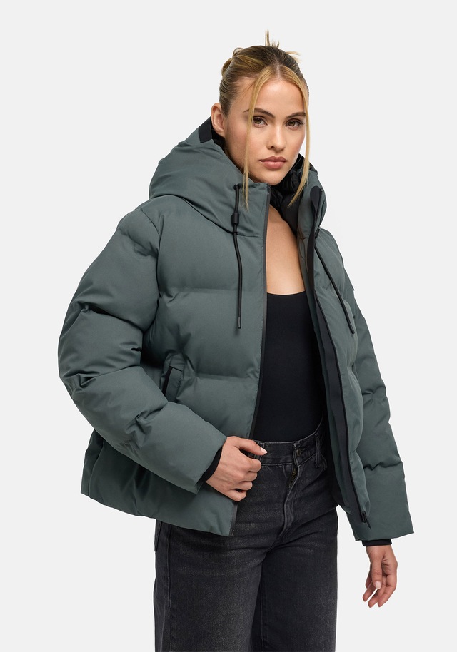 Marikoo Winterjacke »Paddie« mit Kapuze Winterjacke mit Kapuze und voluminöser Steppung
