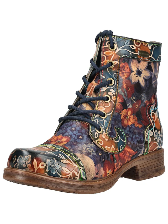 LAURA VITA Schnürstiefelette »LAURA VITA Stiefelette Leder/Textil«