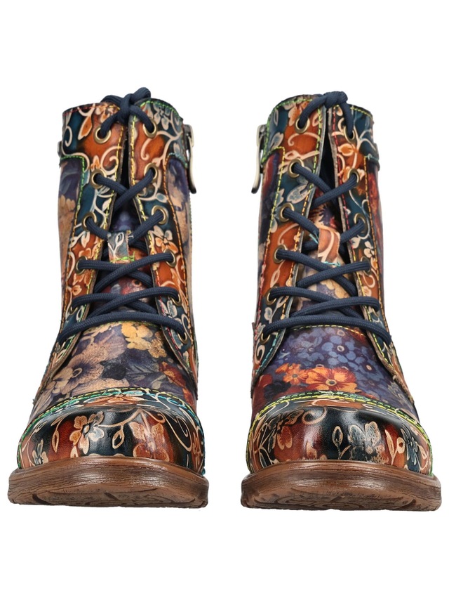 LAURA VITA Schnürstiefelette »LAURA VITA Stiefelette Leder/Textil«