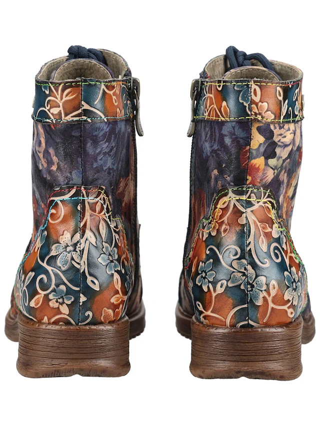 LAURA VITA Schnürstiefelette »LAURA VITA Stiefelette Leder/Textil«