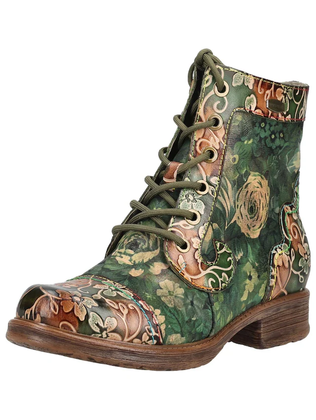 LAURA VITA Schnürstiefelette »LAURA VITA Stiefelette Leder/Textil«