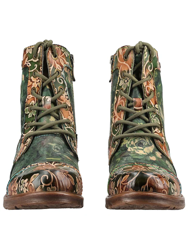 LAURA VITA Schnürstiefelette »LAURA VITA Stiefelette Leder/Textil«