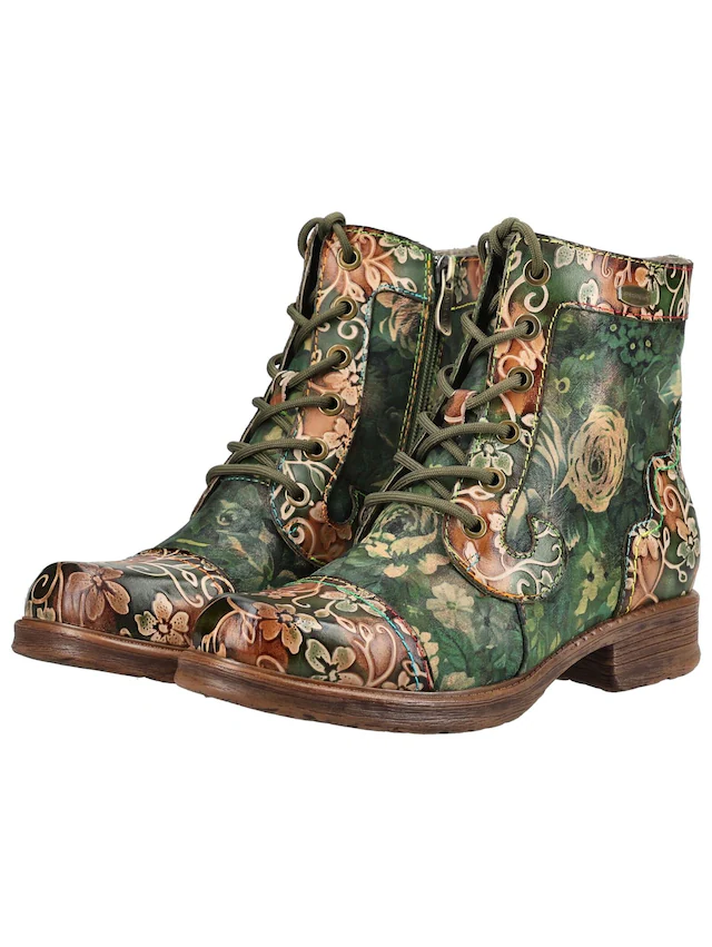 LAURA VITA Schnürstiefelette »LAURA VITA Stiefelette Leder/Textil«