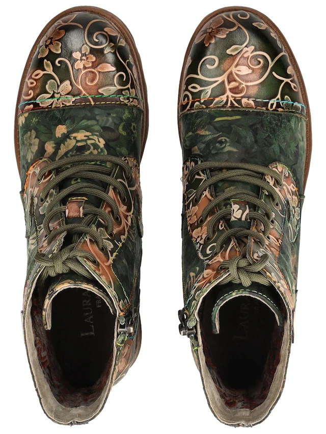 LAURA VITA Schnürstiefelette »LAURA VITA Stiefelette Leder/Textil«