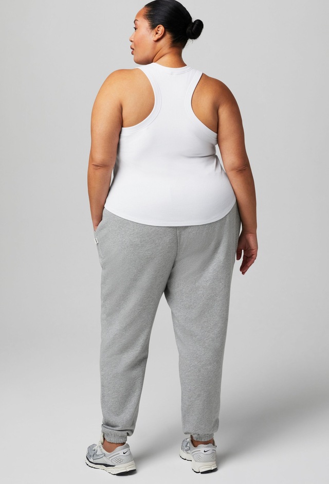Fabletics Tanktop »Fabletics Top High Neck Rib mit integriertem BH« gerippte Textur, geschwungene Träger