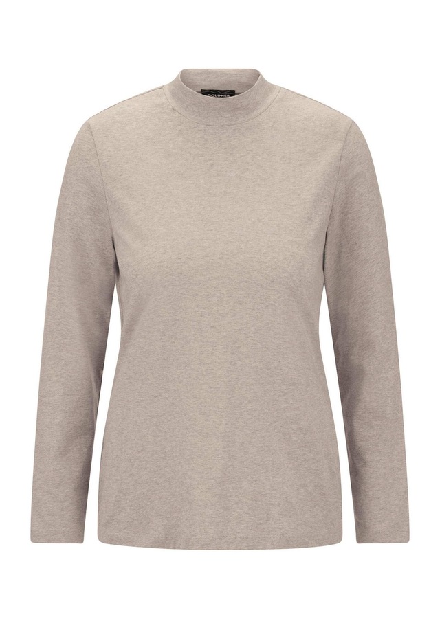 GOLDNER Kurzarmshirt »Kurzgröße Baumwollshirt mit Langarm« stretchbequemer Baumwolljersey