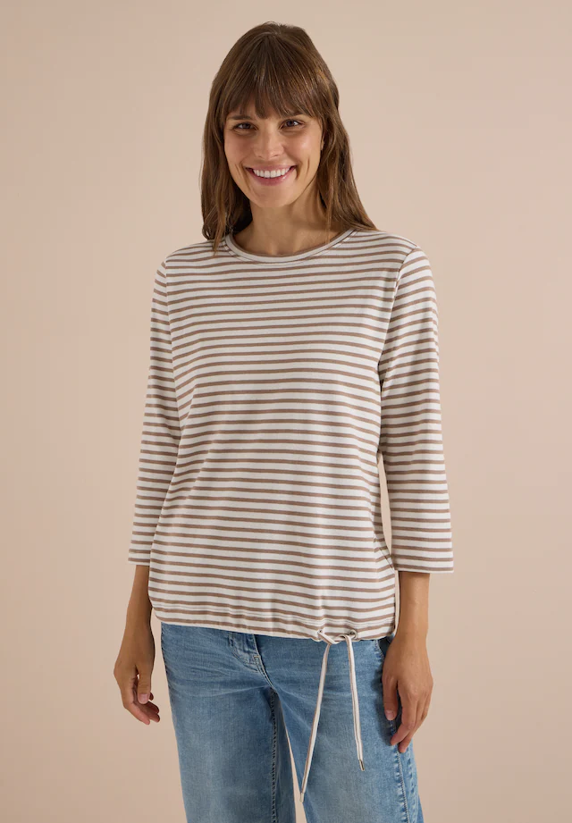 Cecil 3/4-Arm-Shirt aus reiner Baumwolle