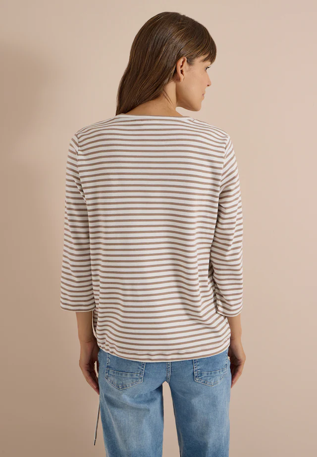 Cecil 3/4-Arm-Shirt aus reiner Baumwolle