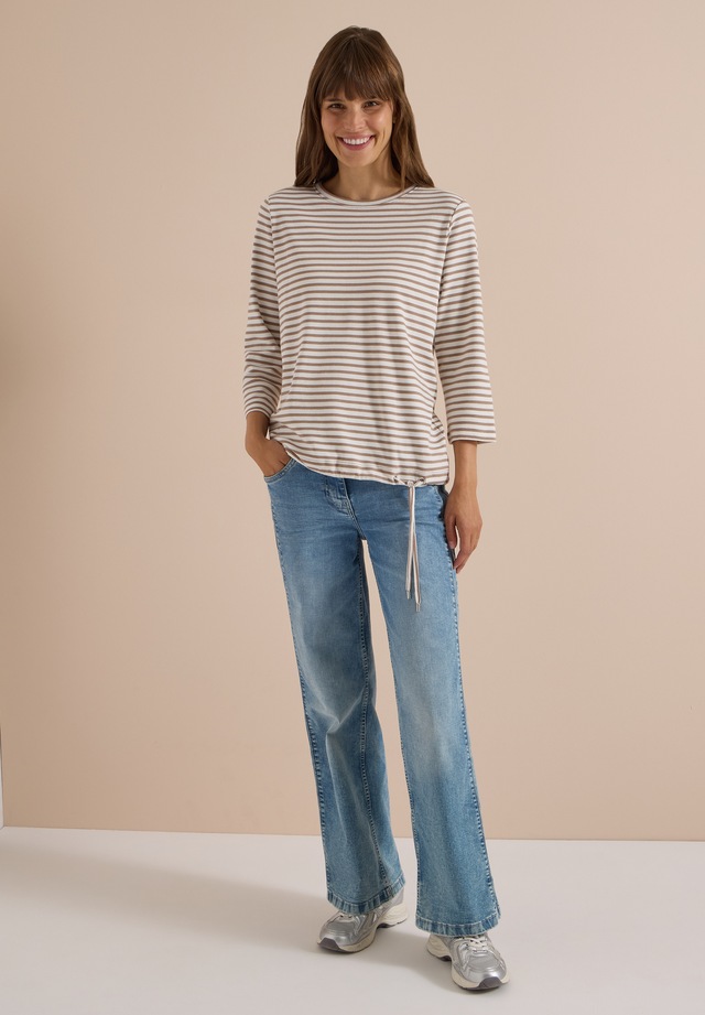 Cecil 3/4-Arm-Shirt aus reiner Baumwolle