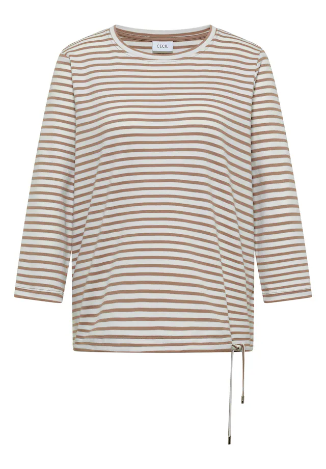 Cecil 3/4-Arm-Shirt aus reiner Baumwolle