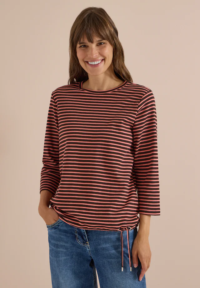 Cecil 3/4-Arm-Shirt aus reiner Baumwolle