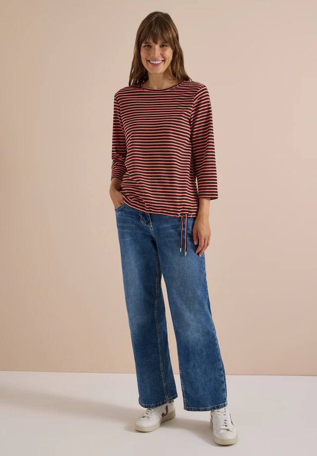 Cecil 3/4-Arm-Shirt aus reiner Baumwolle