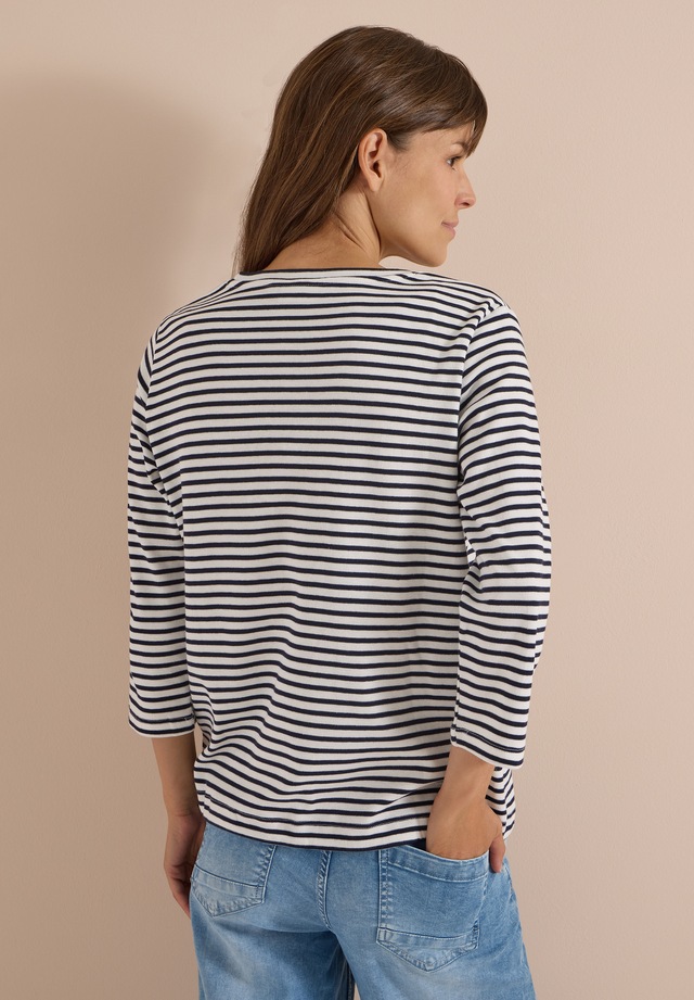 Cecil 3/4-Arm-Shirt aus reiner Baumwolle