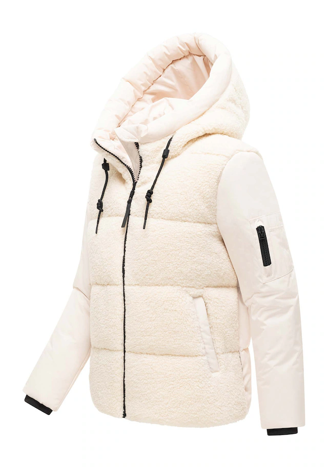 Marikoo Winterjacke »Elidee« mit Kapuze Winterjacke mit Kapuze und praktischen Reißverschlusstaschen