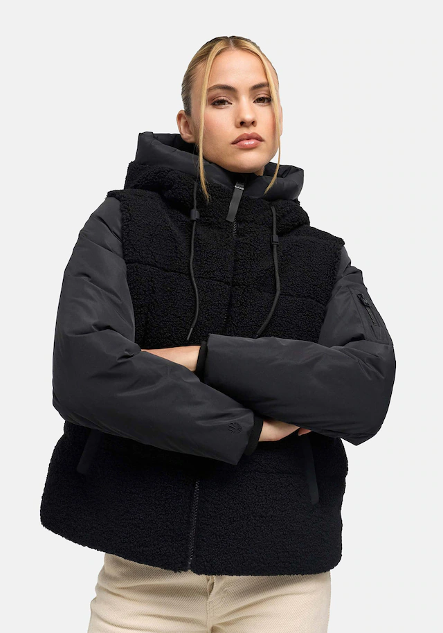 Marikoo Winterjacke »Elidee« mit Kapuze Winterjacke mit Kapuze und praktischen Reißverschlusstaschen
