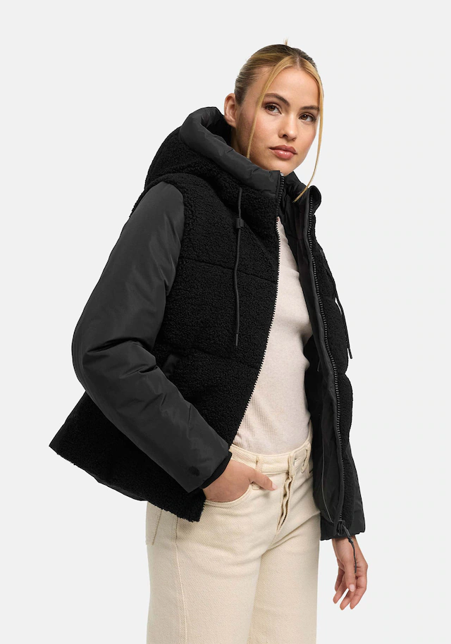Marikoo Winterjacke »Elidee« mit Kapuze Winterjacke mit Kapuze und praktischen Reißverschlusstaschen