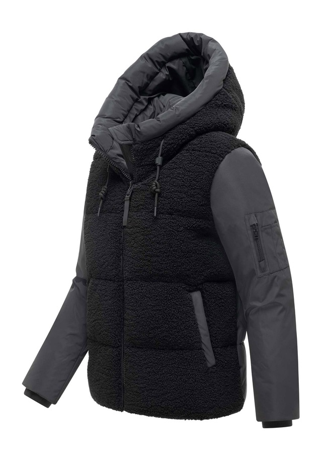 Marikoo Winterjacke »Elidee« mit Kapuze Winterjacke mit Kapuze und praktischen Reißverschlusstaschen