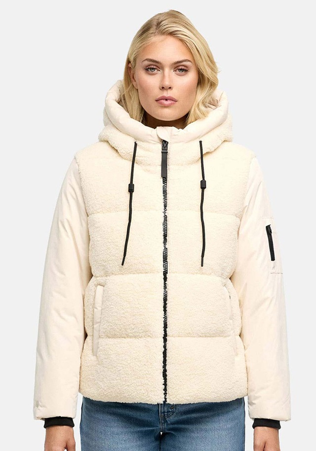 Marikoo Winterjacke »Elidee« mit Kapuze Winterjacke mit Kapuze und praktischen Reißverschlusstaschen