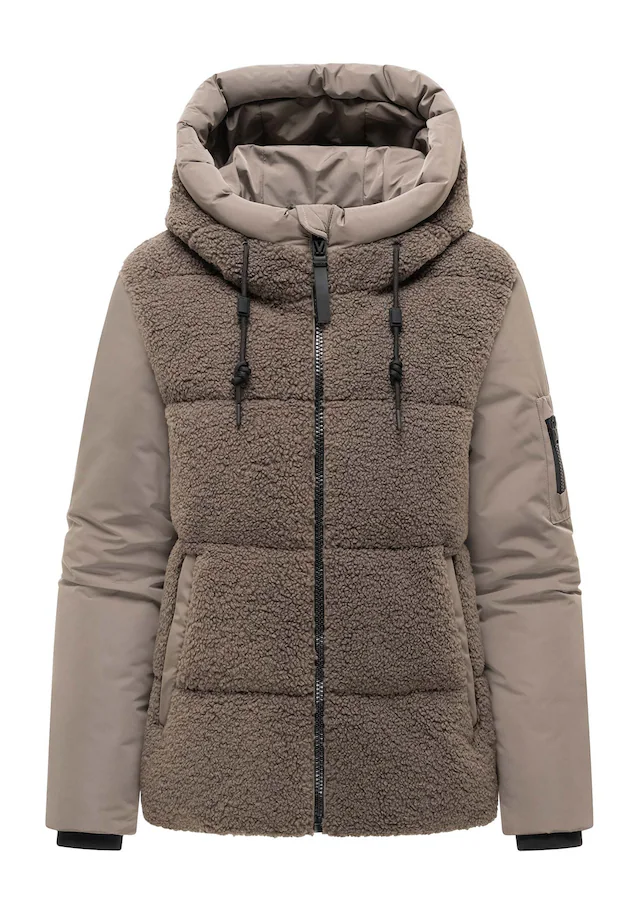 Marikoo Winterjacke »Elidee« mit Kapuze Winterjacke mit Kapuze und praktischen Reißverschlusstaschen