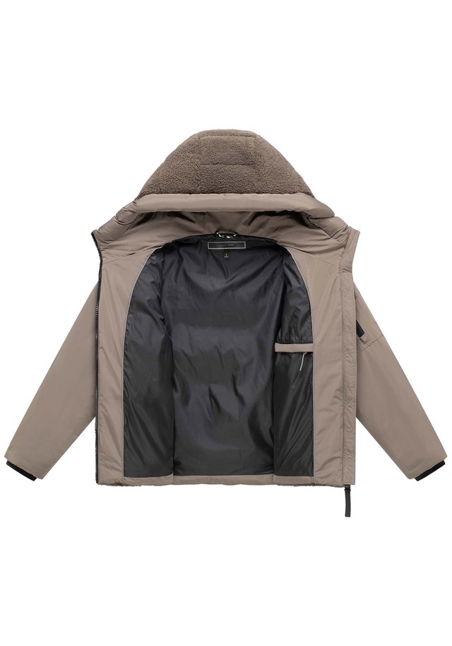 Marikoo Winterjacke »Elidee« mit Kapuze Winterjacke mit Kapuze und praktischen Reißverschlusstaschen