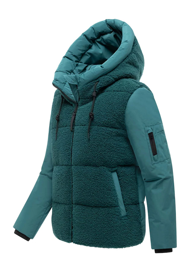 Marikoo Winterjacke »Elidee« mit Kapuze Winterjacke mit Kapuze und praktischen Reißverschlusstaschen
